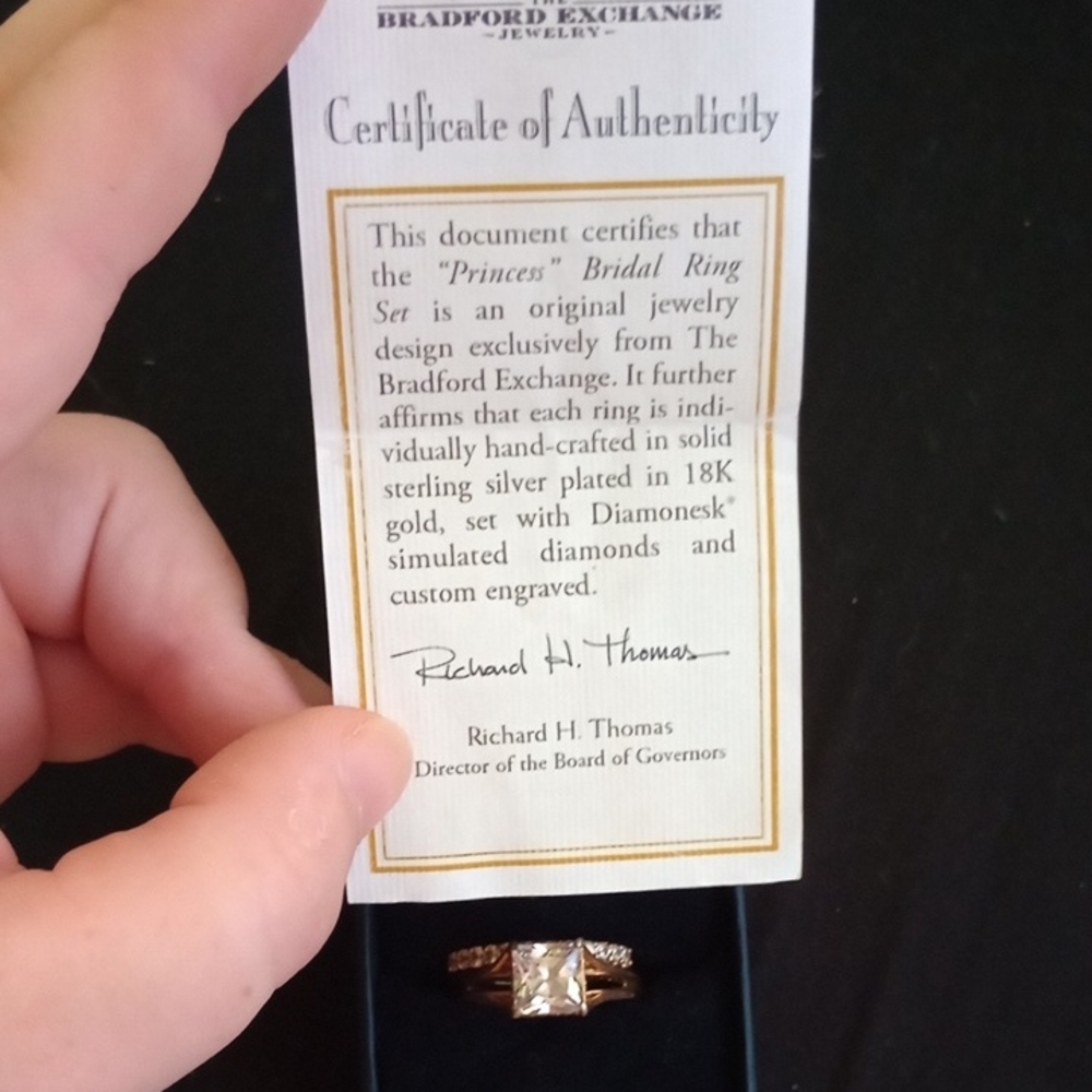 The Bradford Exchange Gold Ring with Elegant Design